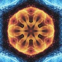 Abstract kaleidoscope background. Beautiful multicolor kaleidosc photo