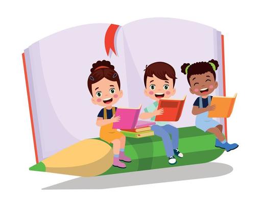 back to school school classroom and cute happy students