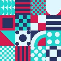 Geometric vector pattern design in Bauhaus styles, background design, for web design, business card, invitation card, poster, landing page, book cover design.