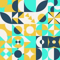 Geometric vector pattern design in Bauhaus styles, background design, for web design, business card, invitation card, poster, landing page, book cover design.