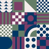 Geometric vector pattern design in Bauhaus styles, background design, for web design, business card, invitation card, poster, landing page, book cover design.