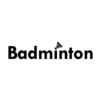 el diseño del vector del logotipo de bádminton