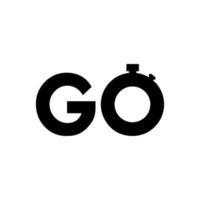 The GO logo vector design