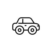 icono de coche y dibujo de coche vector