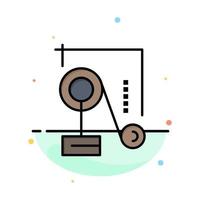 Experiment Physics Education Experiment Physics Abstract Flat Color Icon Template vector