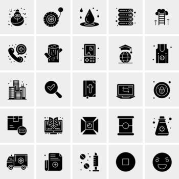 25 iconos de negocios universales vector ilustración de icono creativo para usar en proyectos relacionados con la web y dispositivos móviles