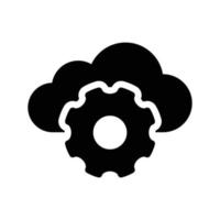 cloud setting vector illustration on a background.Premium quality symbols.vector icons for concept and graphic design.