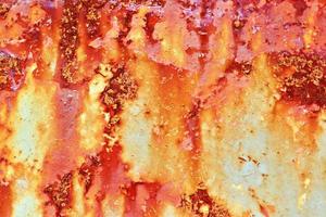 Detailed close up surface of rusty metal and steel with lots of corrosion in high resolution photo