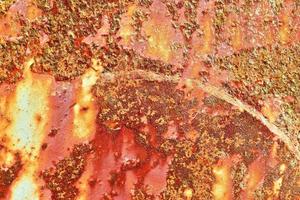 Detailed close up surface of rusty metal and steel with lots of corrosion in high resolution photo