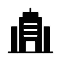 ilustración de vector de edificio de oficinas en un fondo. símbolos de calidad premium. iconos vectoriales para concepto y diseño gráfico.