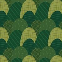 Vector pattern with green hills
