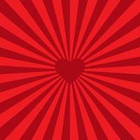 Love heart Swirling pattern background. Vortex starburst spiral twirl square with red heart. Love concept. Good idea for your Wedding.Converging psychadelic scalable stripes. Vector illustration