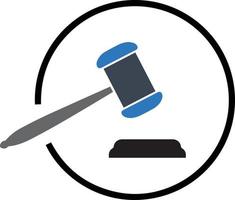 Judge Wood Hammer vector illustration, auction, flat design, judgment, auction icon can be used for web and mobile