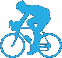 Bicycle icon. Bicycle race symbol. Cycling race flat icon. Cyclist sign. Road Cyclist Silhouette. sports logo vector