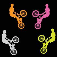 Bicycle icon. Bicycle race symbol. Cycling race flat icon. Cyclist sign. Road Cyclist Silhouette. sports logo vector