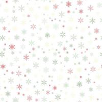 Snow Christmas seamless pattern vector