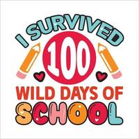 100 days of school t shirt Design Bundle, Unique And Colorful 100 days School T-Shirt Design,Happy 100th day of school. Congratulatory lettering for the celebration of the hundredth day of the student vector