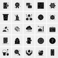 25 iconos de negocios universales vector ilustración de icono creativo para usar en proyectos relacionados con la web y dispositivos móviles