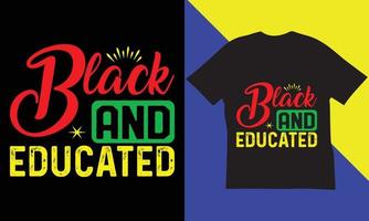 Black History Month T-Shirt Design. vector