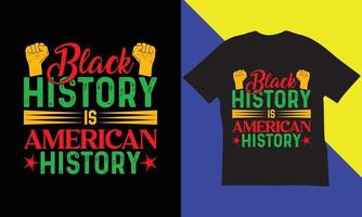 Black History Month T-Shirt design. vector