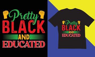 Black History Month T-Shirt design. vector