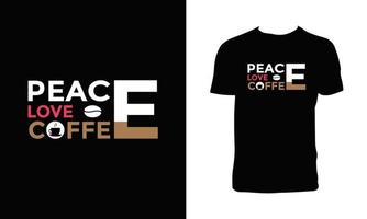 Coffee Typography And Lettering T Shirt Design. vector