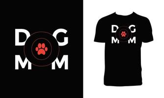 tipografía de perro y diseño de camisetas con letras. vector