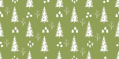 Winter and Christmas Themed Seamless Pattern vector