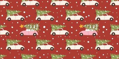 Winter and Christmas Themed Seamless Pattern vector