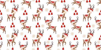 Winter and Christmas Themed Seamless Pattern vector