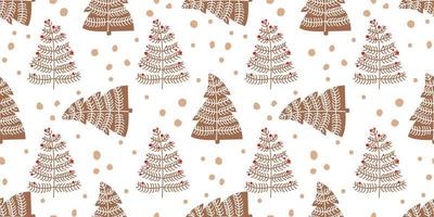 Winter and Christmas Themed Seamless Pattern vector