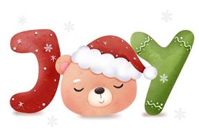 Cute Christmas Greeting Illustration vector