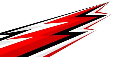 red decal sticker racing stripes vector