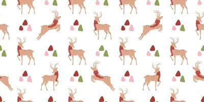 Winter and Christmas Themed Seamless Pattern vector