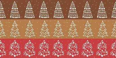 Winter and Christmas Themed Seamless Pattern vector