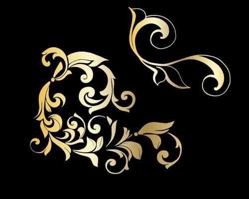 Vector damask vintage baroque scroll ornament swirl. Victorian monogram heraldic shield swirl. Retro floral leaf pattern border foliage antique  acanthus calligraphy engraved tattoo.Tile decor element