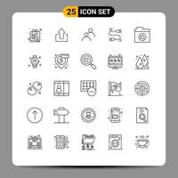 25 Creative Icons Modern Signs and Symbols of cloud hardware upload computer basic Editable Vector Design Elements