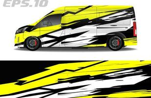 vector cargo van livery racing motif