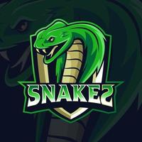 logotipo de mascota de serpientes buen uso para símbolo identidad emblema bagde y más