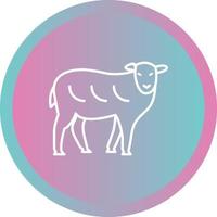 Sheep Unique Vector Line Icon