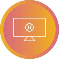 Unique Sports News Vector Line Icon