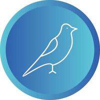 Unique Bird Vector Line Icon