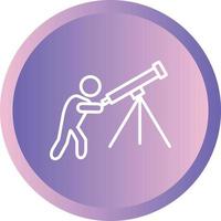 Unique Adjusting Telescope Vector Line Icon