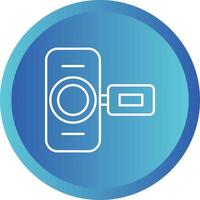 Unique Hand Camera I  Vector Line Icon