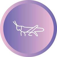 Unique grasshopper Line Vector Icon