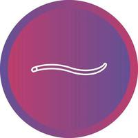 Unique Worm Vector Line Icon