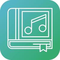 Music Book Vector Icon