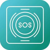 Emergency Button Vector Icon