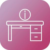 Information Desk Vector Icon