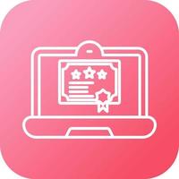 Digital Certificate Vector Icon
